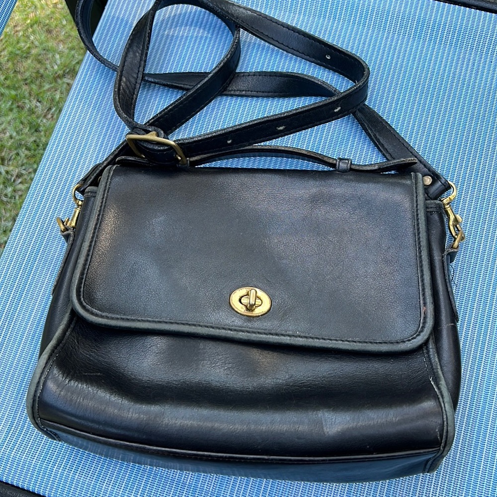 Coach vintage handbag - black leather